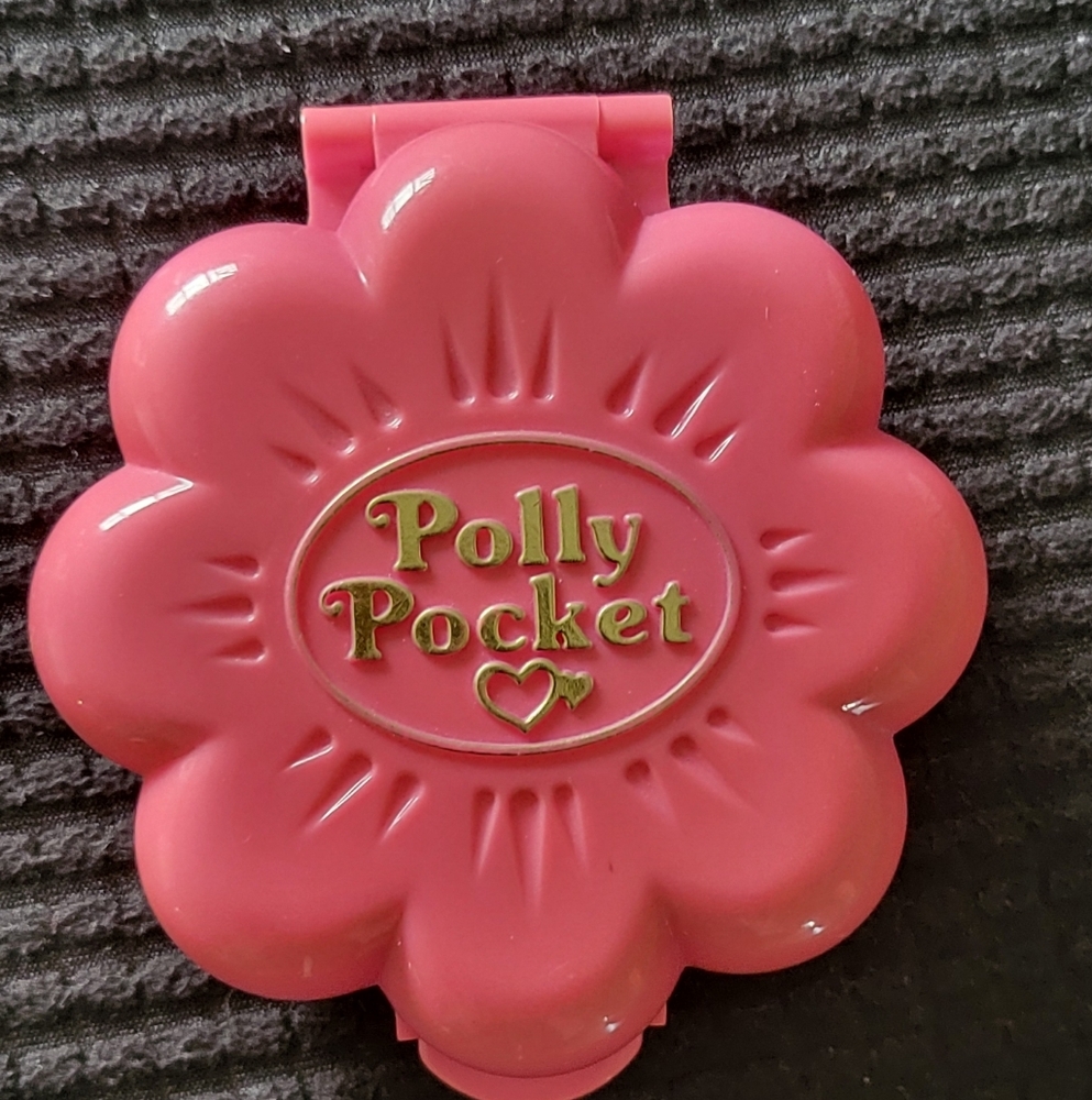 Polly Pocket Pink Flower Compact